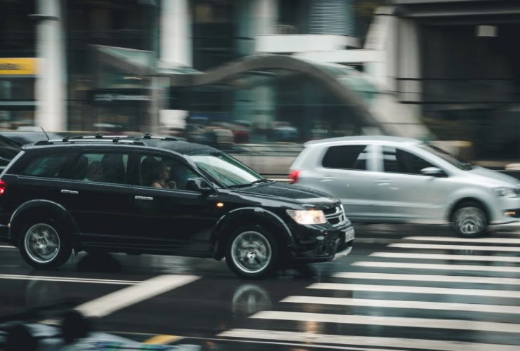 Auto in movimento