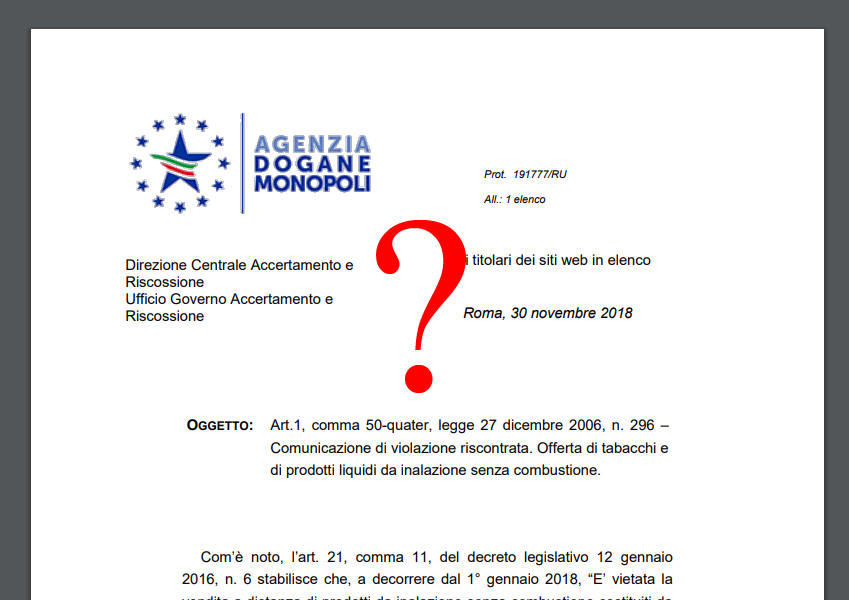Qualcosa non quadra… Comunicato congiunto Amico Svapo, Mavi Distribuzioni e Vapor Italy