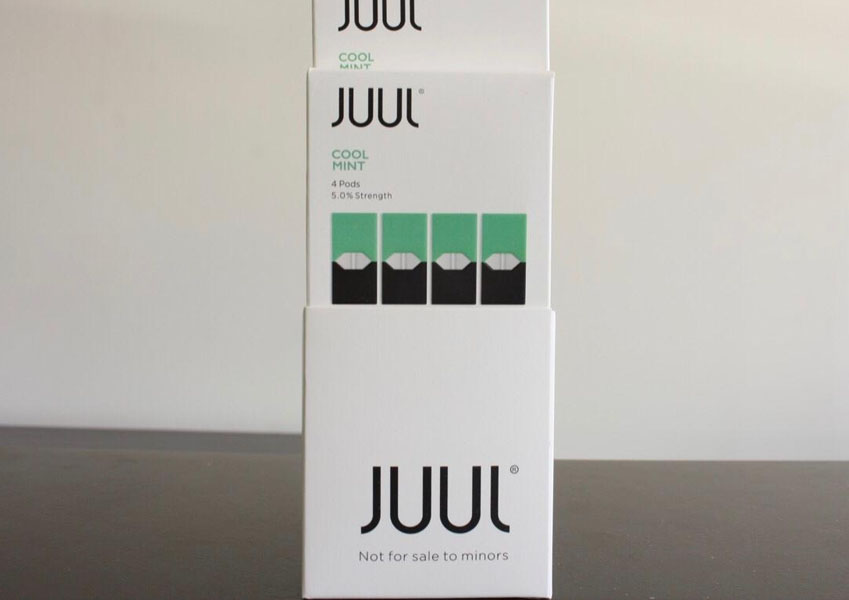 JUUL: Una nuova ricerca indica che la menta è il nuovo aroma preferito tra gli adolescenti