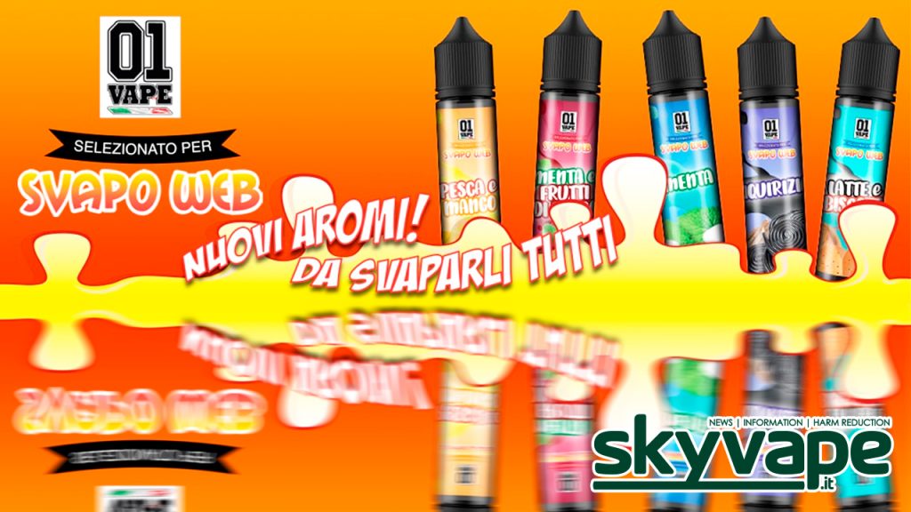 Nei 100 Store di Svapoweb arrivano i nuovi Shot da 20ml di “01VAPE”
